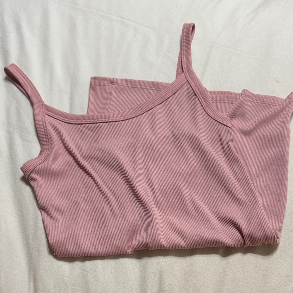 No Boundaries Dusty Pink Ribbed Tank Top